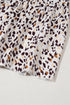 Flutter Sleeve Tiered Hem Animal Print Keyhole Back Mini Dress